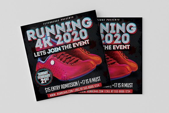 Runner Sports Flyer in Flyer Templates - product preview 1