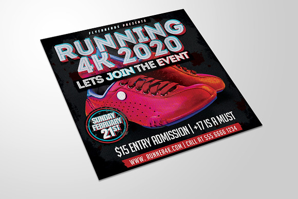Runner Sports Flyer in Flyer Templates - product preview 2