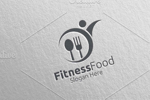 Fitness Food Logo for Restaurant 58 in Logo Templates - product preview 4