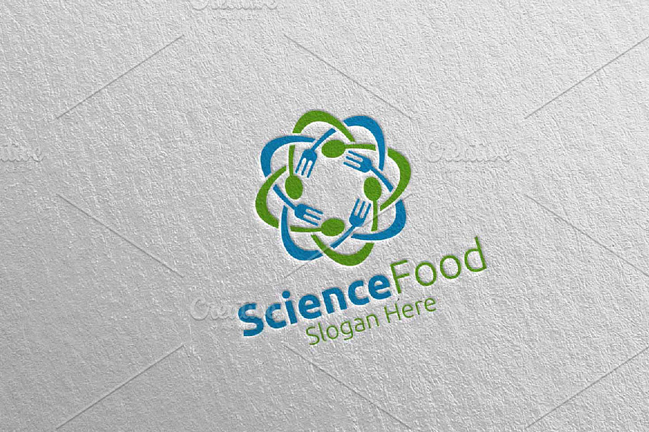 Science Food Logo for Restaurant 59 in Logo Templates - product preview 8