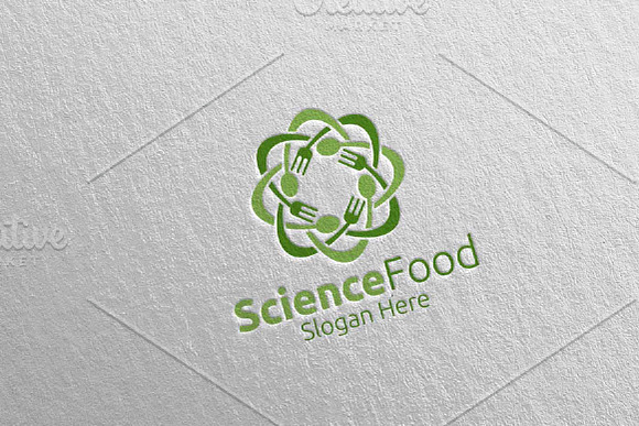 Science Food Logo for Restaurant 59 in Logo Templates - product preview 1