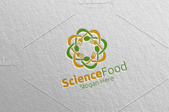 Science Food Logo for Restaurant 59 in Logo Templates - product preview 2