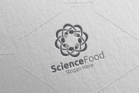Science Food Logo for Restaurant 59 in Logo Templates - product preview 4