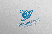 Planet Food Logo for Restaurant 60