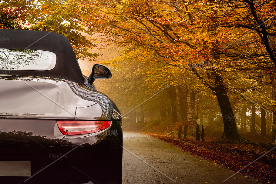 Autumn/Fall car in Product Mockups - product preview 8