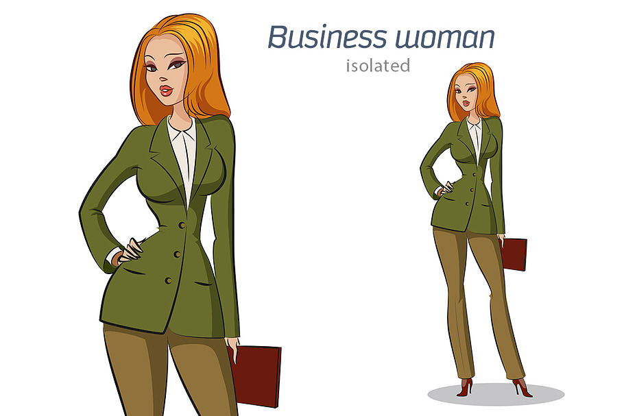 business woman standing