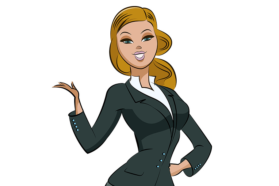 business woman in Illustrations - product preview 8