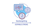 Geotargeting concept icon