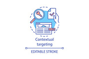 Contextual targeting concept icon