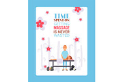 Massage salon typographic poster