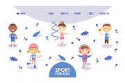 Sport for kids, happy active