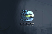 Data Server Letter D Logo