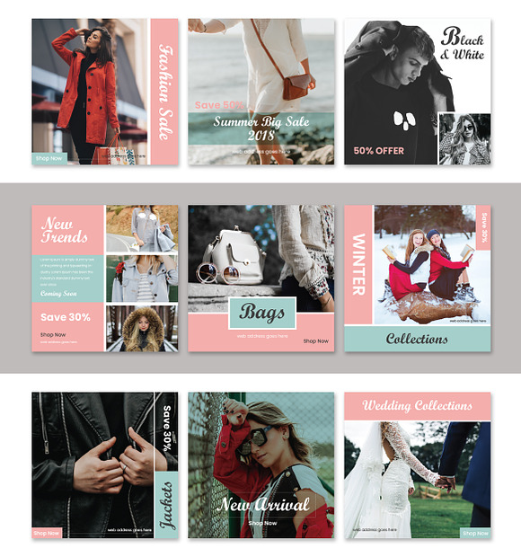 SALE SOCIAL MEDIA PACK in Instagram Templates - product preview 5