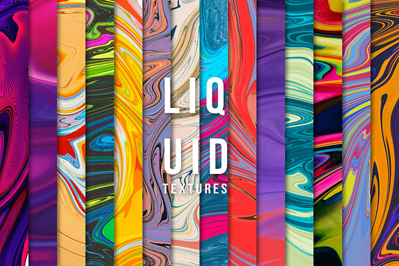 liquid colorful texture set 2020 in Textures - product preview 21