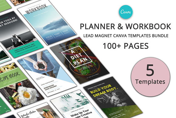 5 Planner & Workbook Canva Bundle in Email Templates - product preview 3
