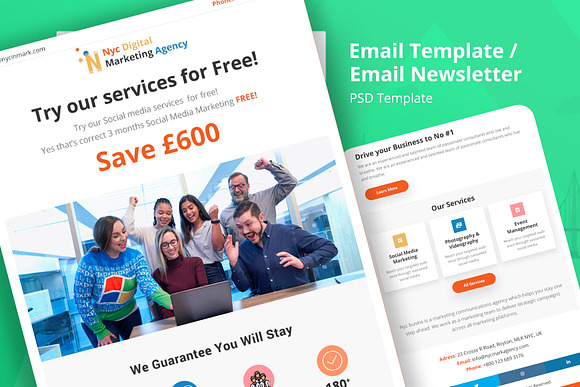 Email/ Newsletter template in Email Templates - product preview 1