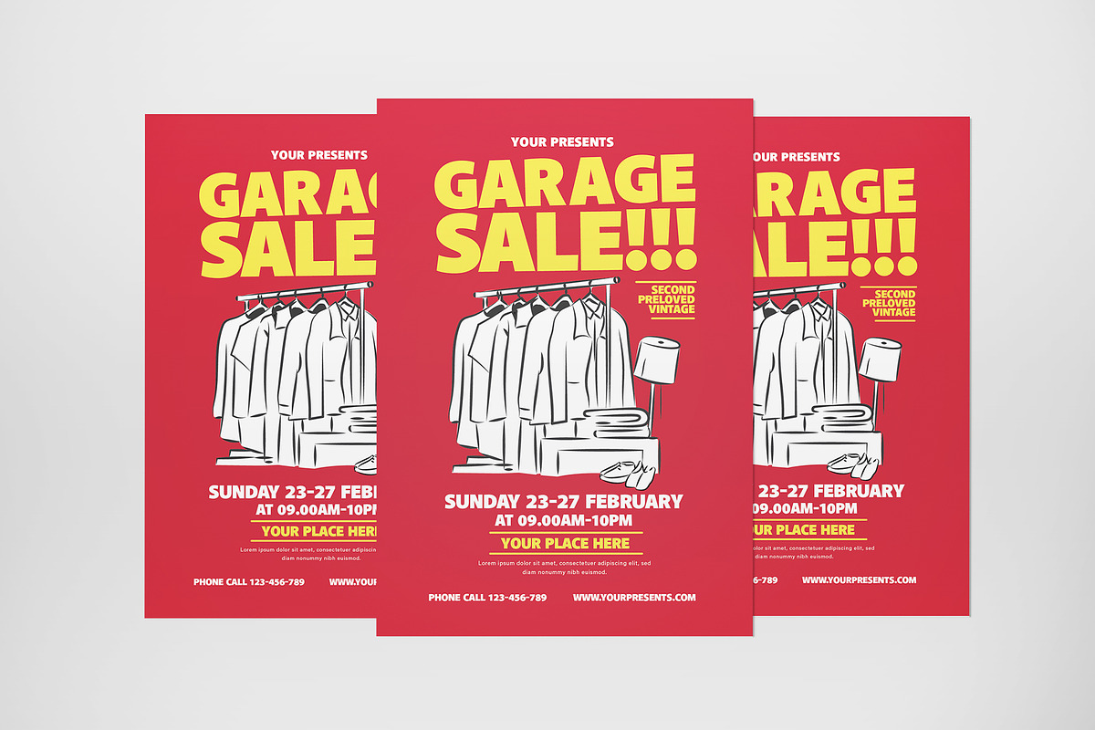 Garage Sale Flyer in Flyer Templates - product preview 8