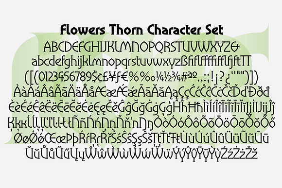 Flowers Thorn in Serif Fonts - product preview 2