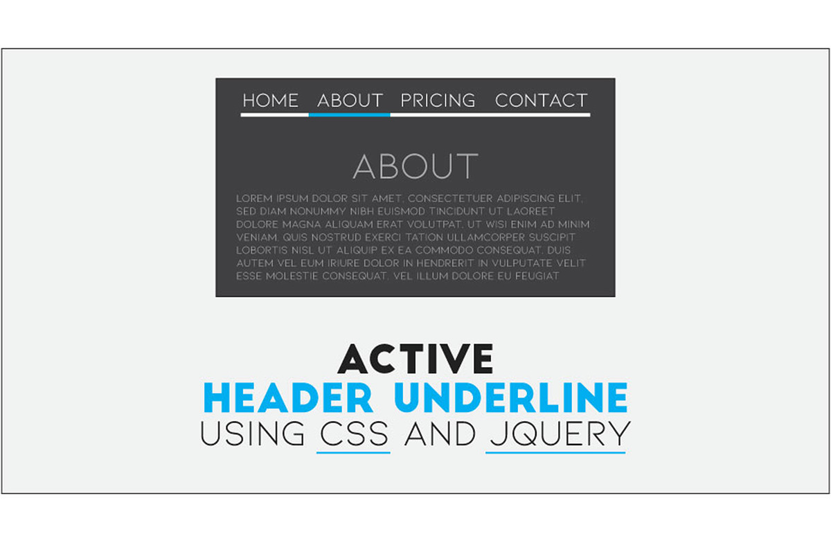 Header Underline Active Item, CSS in HTML/CSS Themes - product preview 8