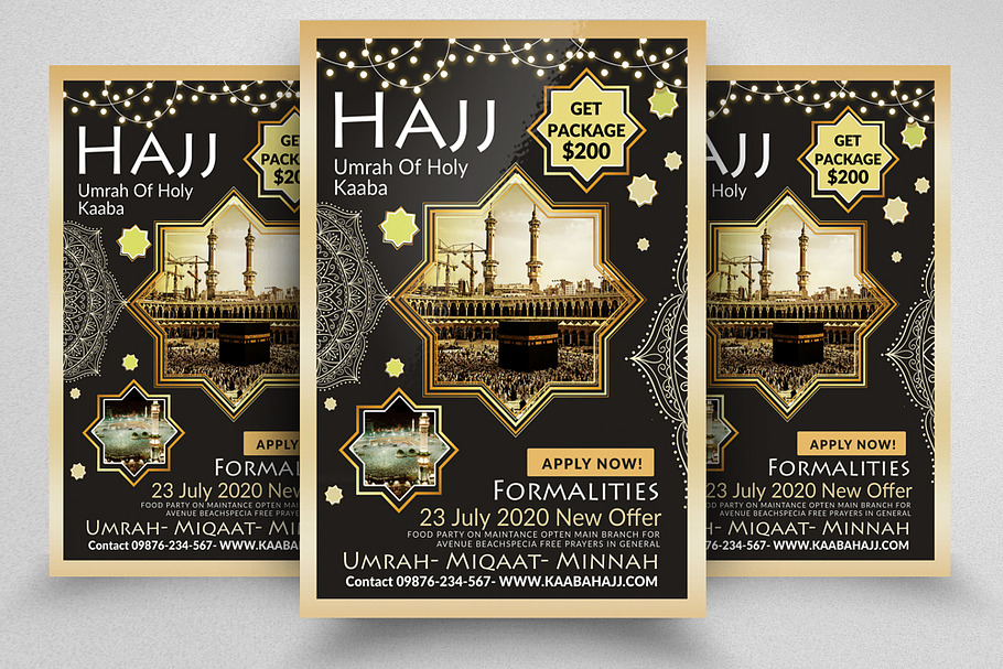 Hajj Umrah Flyer/Poster Template in Flyer Templates - product preview 8