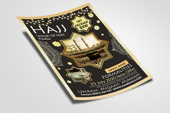 Hajj Umrah Flyer/Poster Template in Flyer Templates - product preview 1