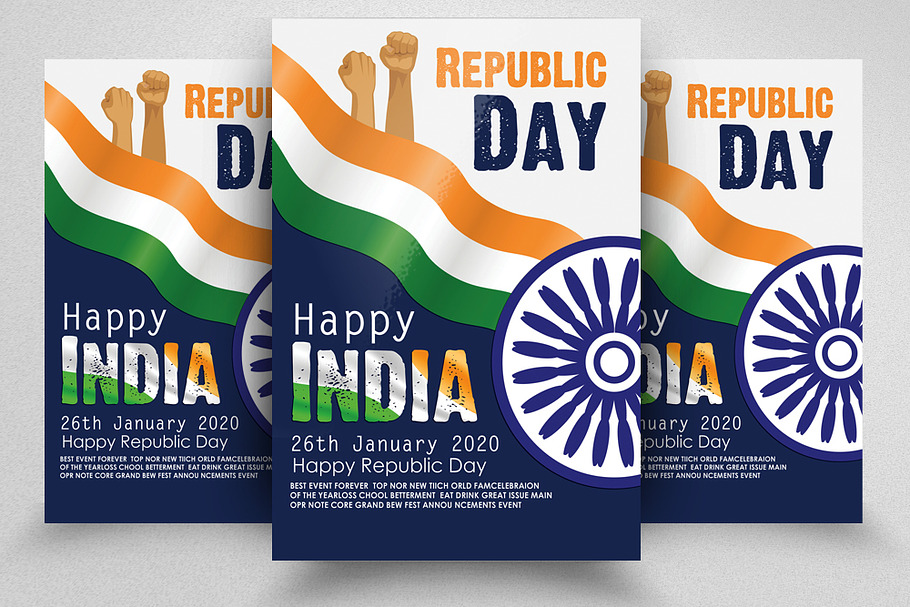 Happy Indian Republic Day Flyer