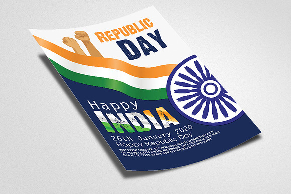 Happy Indian Republic Day Flyer in Flyer Templates - product preview 1