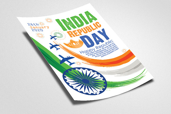 Happy India Republic Day Flyer in Flyer Templates - product preview 1