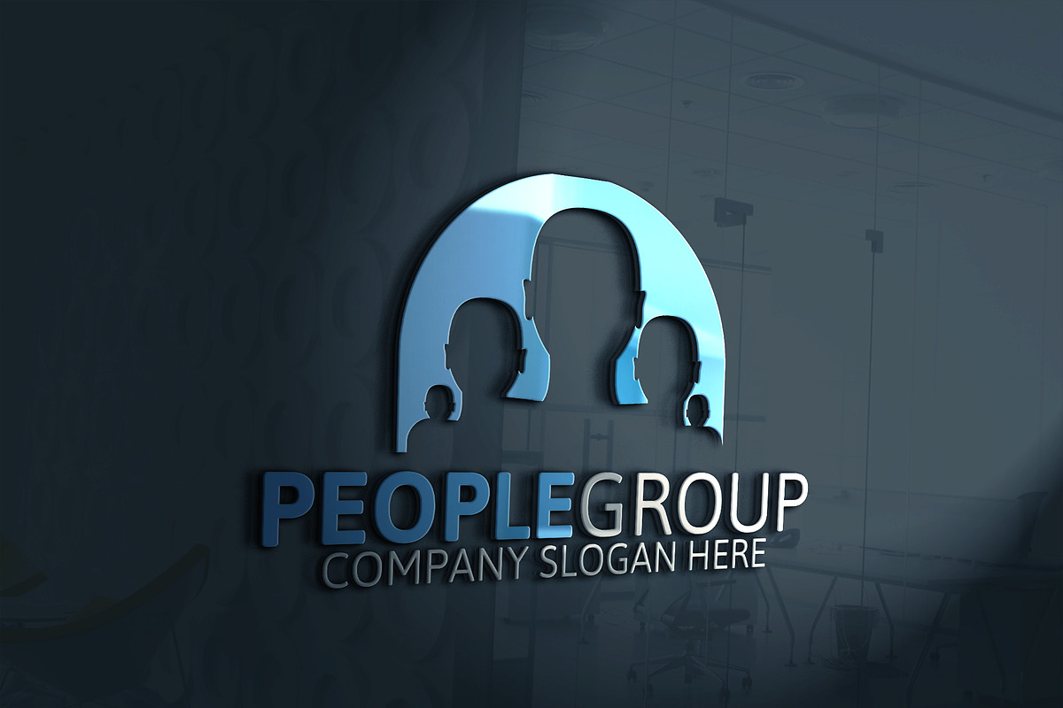 People Group Logo in Logo Templates - product preview 8