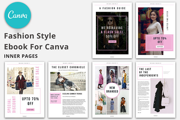 5 Magazine & Ebook Canva Bundle in Magazine Templates - product preview 2