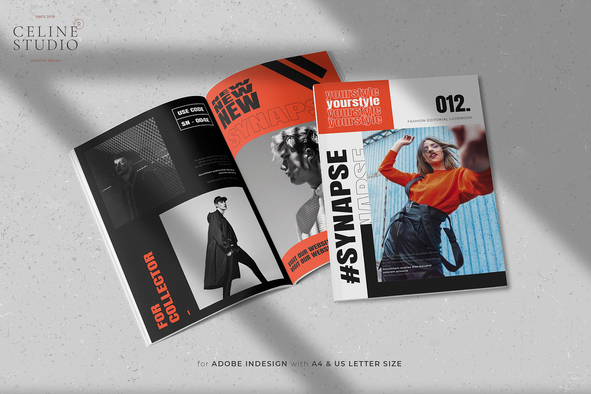 SYNAPSE Fashion Editorial Lookbook in Magazine Templates - product preview 8