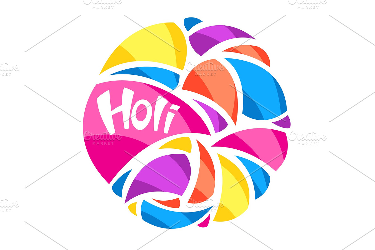 Happy Holi colorful background. in Illustrations - product preview 8