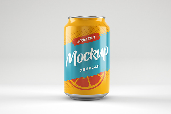 Soda Can Mockup Set