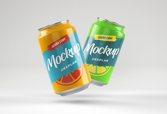 Soda Can Mockup Set in Product Mockups - product preview 3