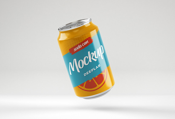 Soda Can Mockup Set in Product Mockups - product preview 4
