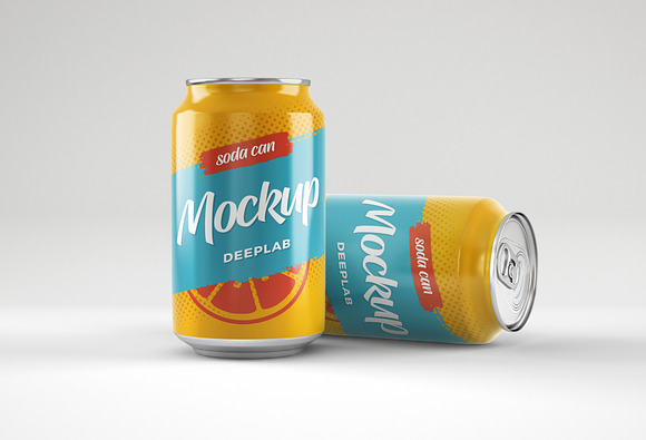 Soda Can Mockup Set in Product Mockups - product preview 6