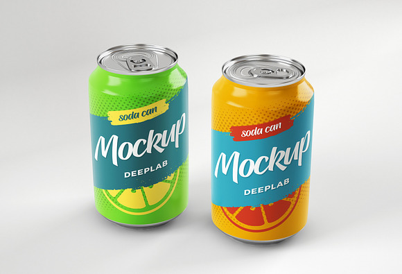 Soda Can Mockup Set in Product Mockups - product preview 8