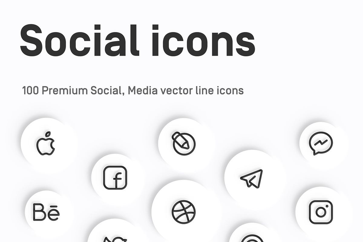 Premium Social Media Icons in Icons - product preview 8