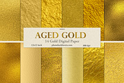 Aged Gold Digital Paper