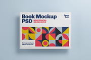 Horizontal Book Cover Mockup Set