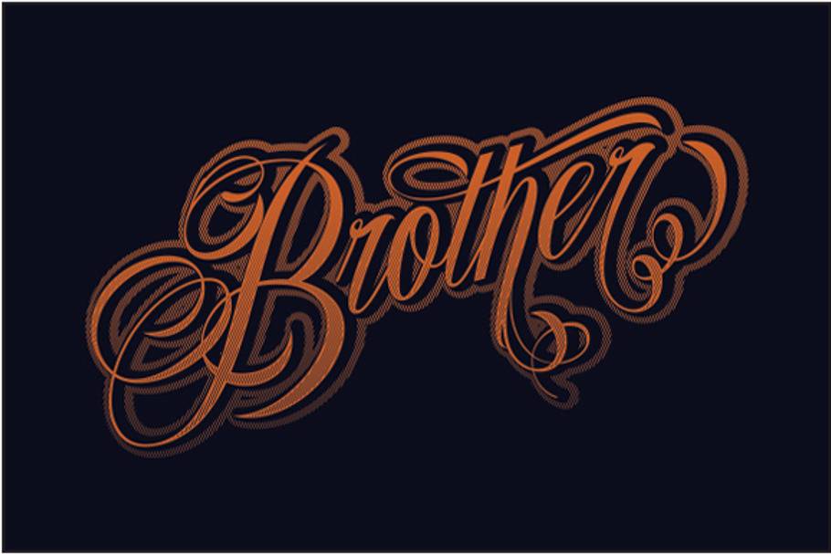 Homi Script in Tattoo Fonts - product preview 8
