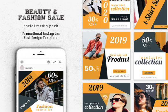 Product Sale Social Media Pack in Instagram Templates - product preview 3