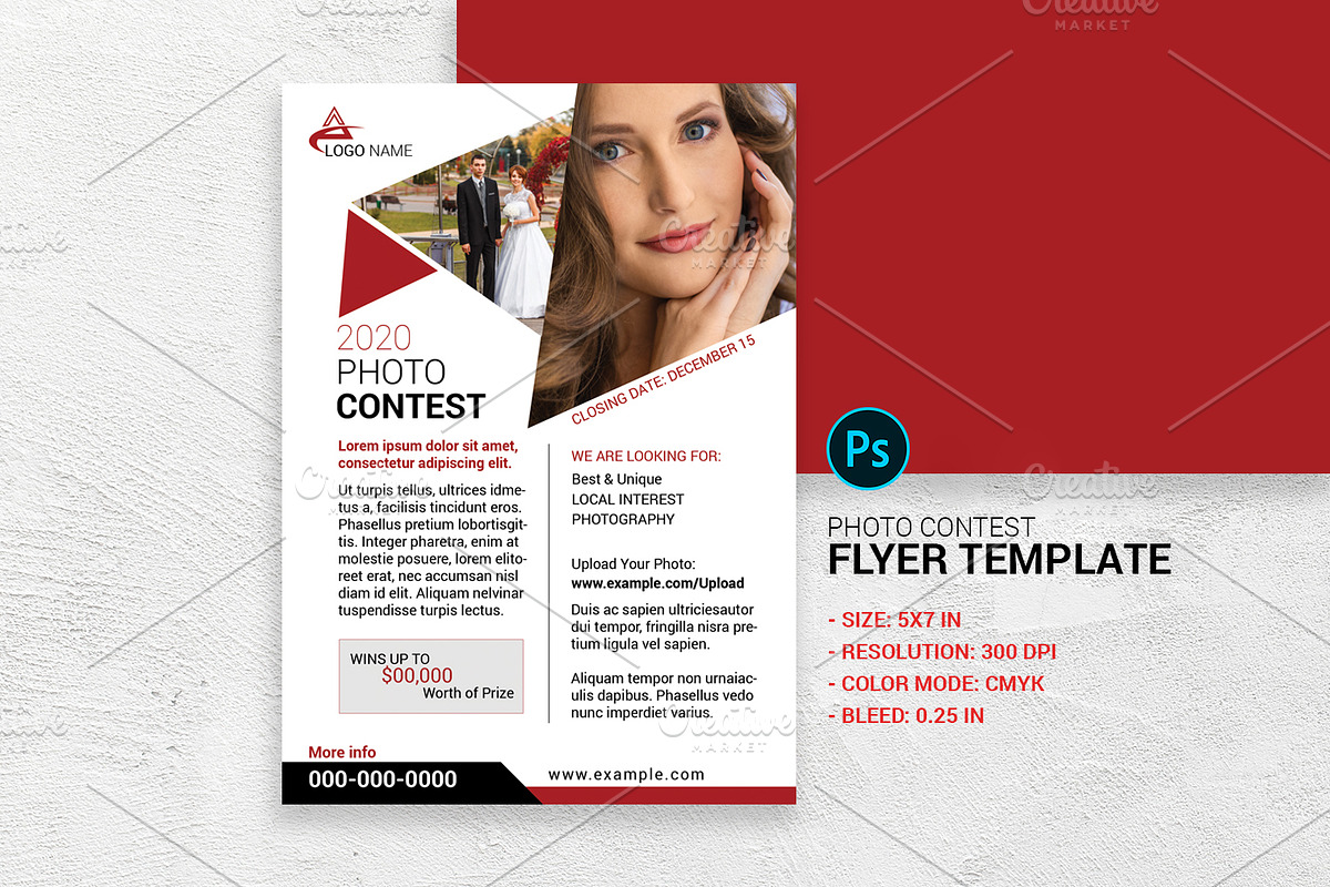 Photo Contest Flyer V02 in Flyer Templates - product preview 8