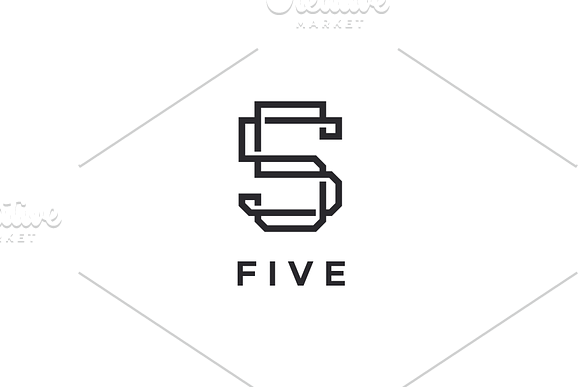 Five 5 Logo in Logo Templates - product preview 2