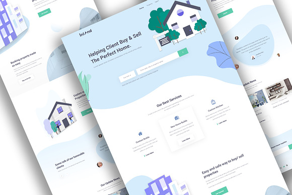Real Estate Landing Page Template in Landing Page Templates - product preview 1