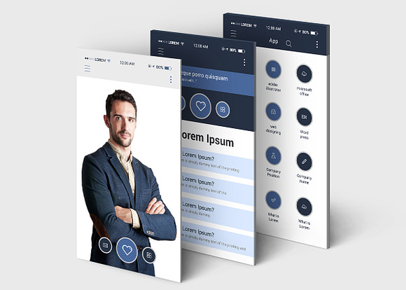 Mobile App Trifold Brochure in Brochure Templates - product preview 6