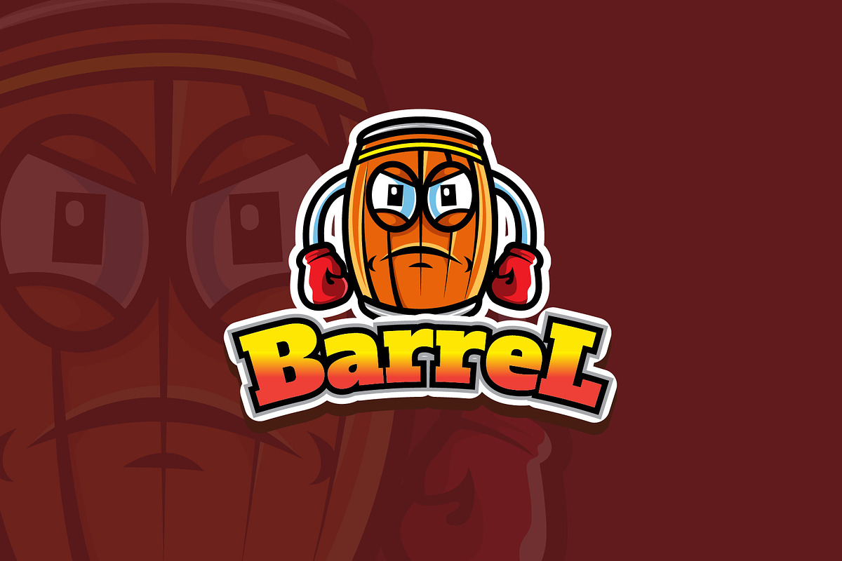 barrel - Mascot Logo in Logo Templates - product preview 8