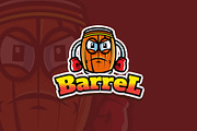 barrel - Mascot Logo