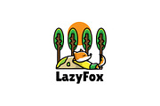 lazyfox - Mascot Logo