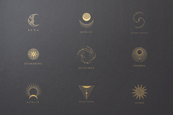 Space Odyssey Logo Collection in Logo Templates - product preview 1